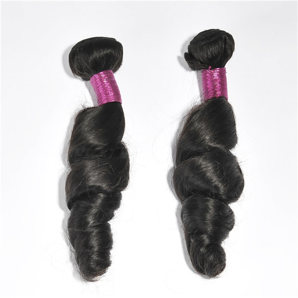 100% remy human hair weft in China lp77